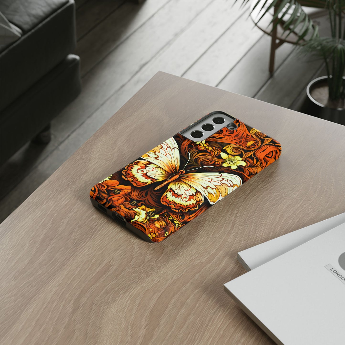 Vintage Orange Samsung Galaxy S Tough Case
