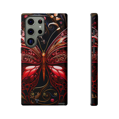 Red Butterfly Samsung Galaxy S Tough Case