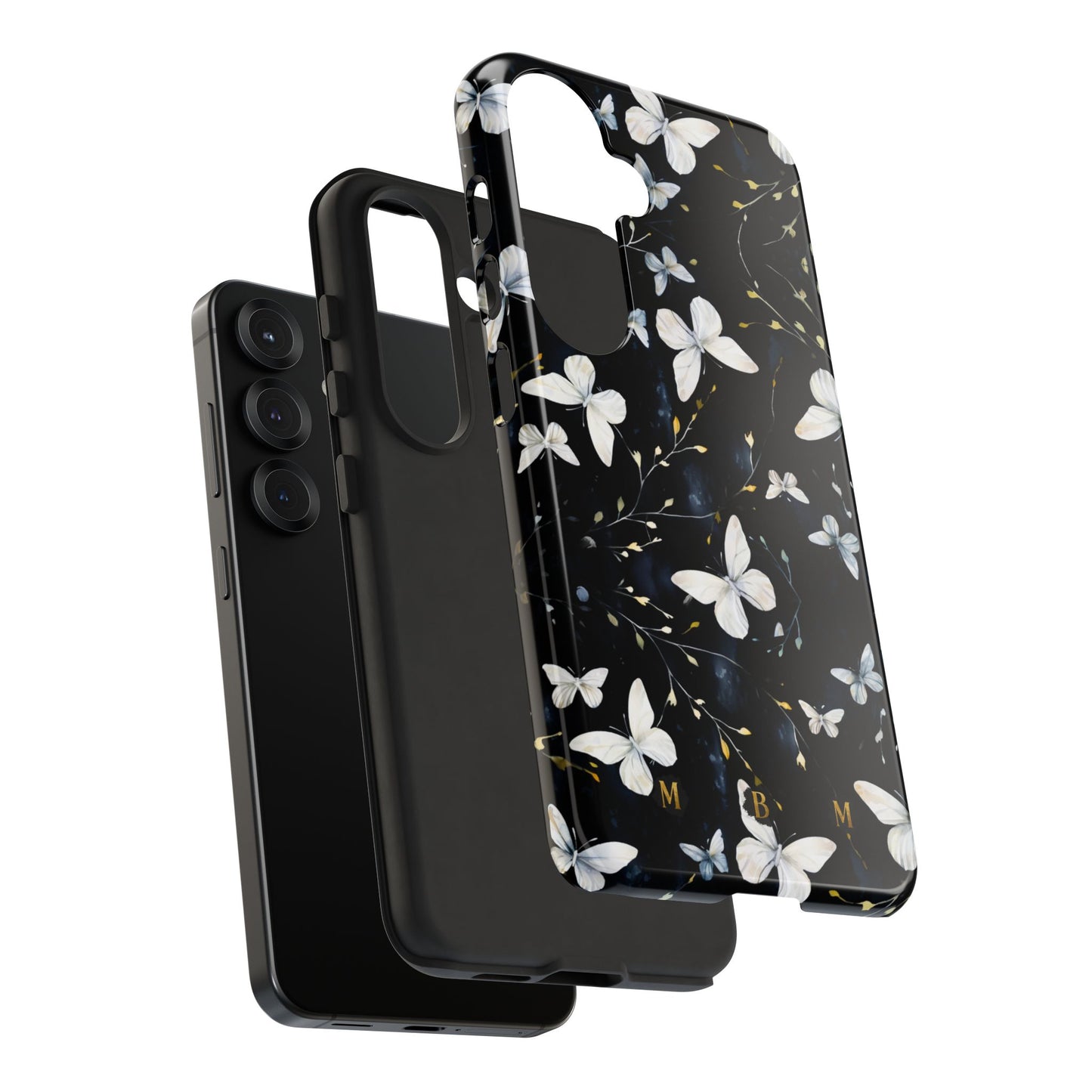 White Butterflies Samsung Galaxy S Tough Case