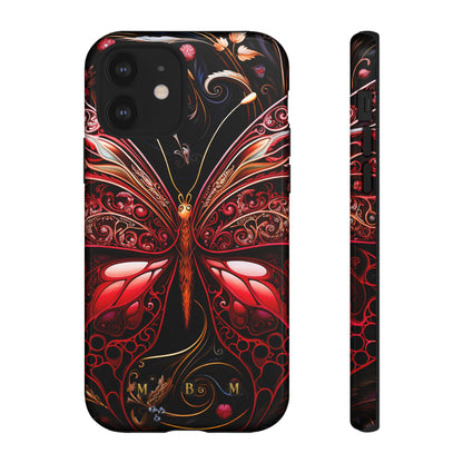 Red Butterfly iPhone Tough Case
