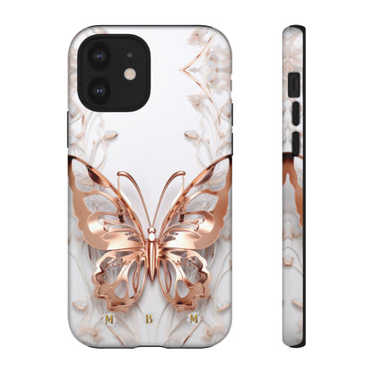 Rose Gold Butterfly iPhone Case