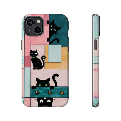 Block Cats iPhone Tough Case