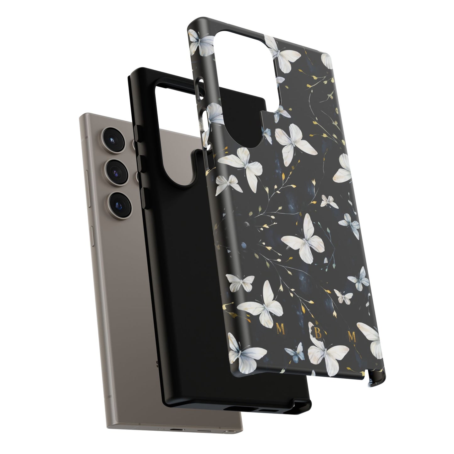 White Butterflies Samsung Galaxy S Tough Case