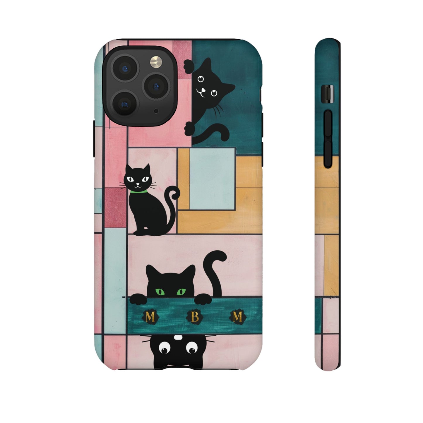 Block Cats iPhone Tough Case