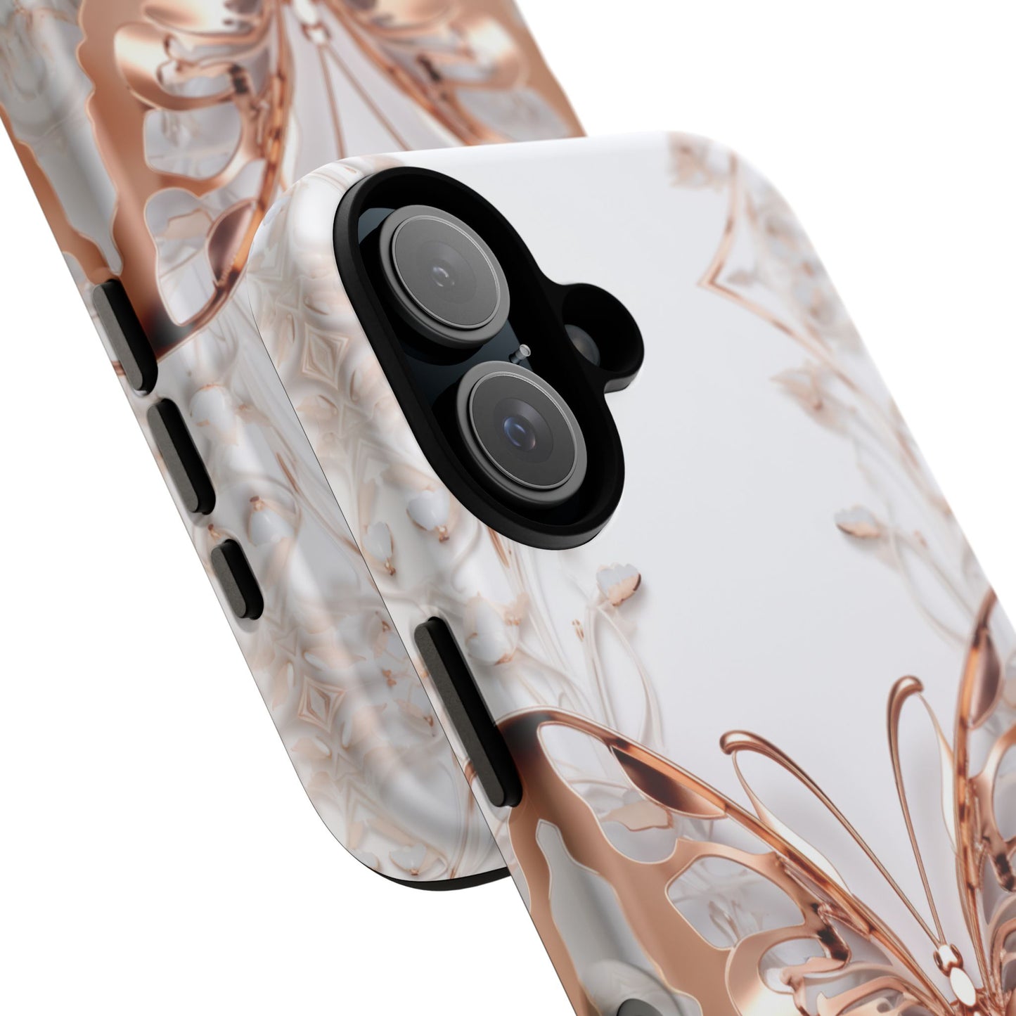 Rose Gold Butterfly iPhone Case