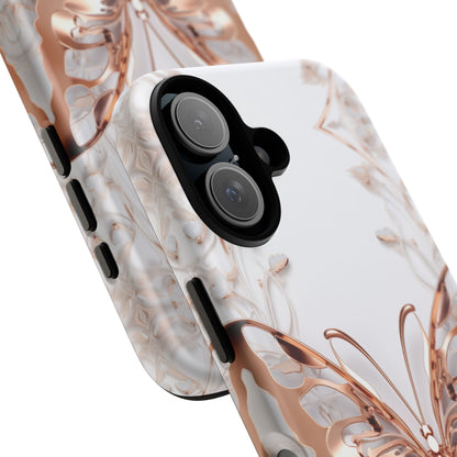 Rose Gold Butterfly iPhone Case