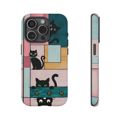 Block Cats iPhone Tough Case