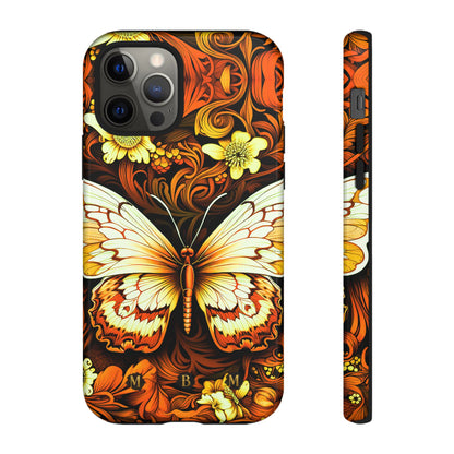 Vintage Orange iPhone Tough Case