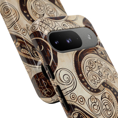 Sepia Scroll Google Pixel Tough Case