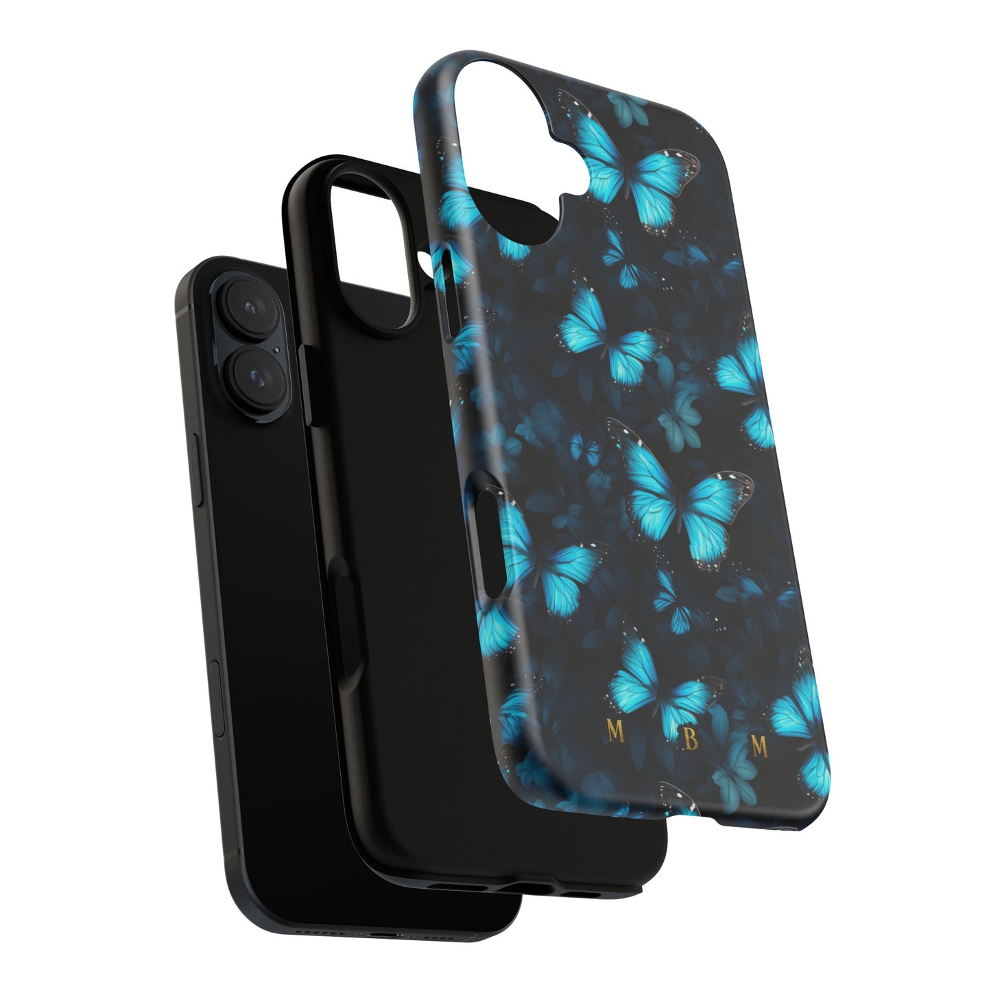 Blue Butterflies iPhone Tough Case