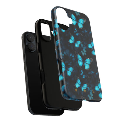 Blue Butterflies iPhone Tough Case