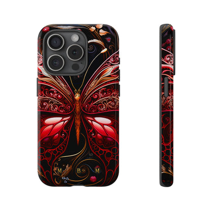 Red Butterfly iPhone Tough Case
