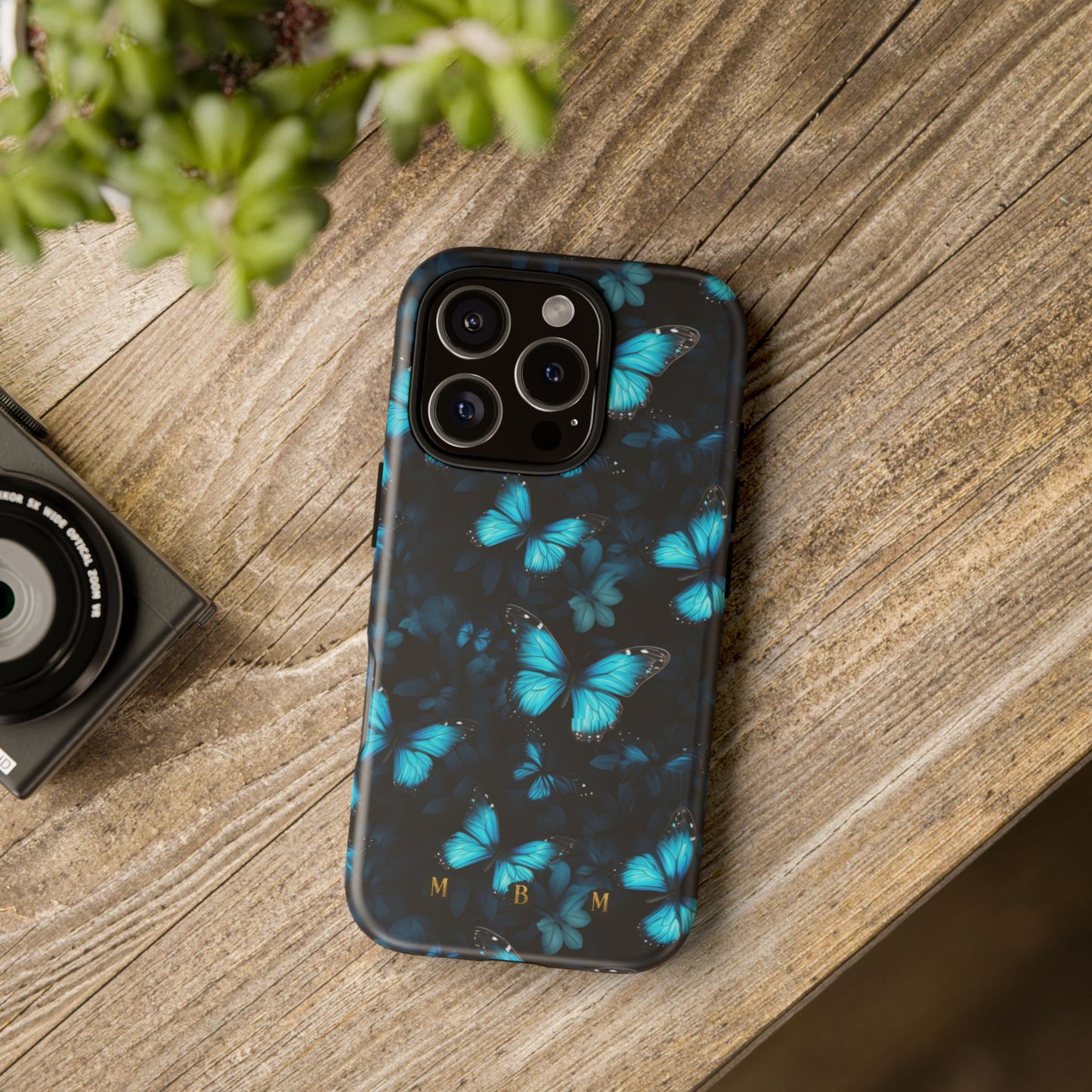 Blue Butterflies iPhone Tough Case