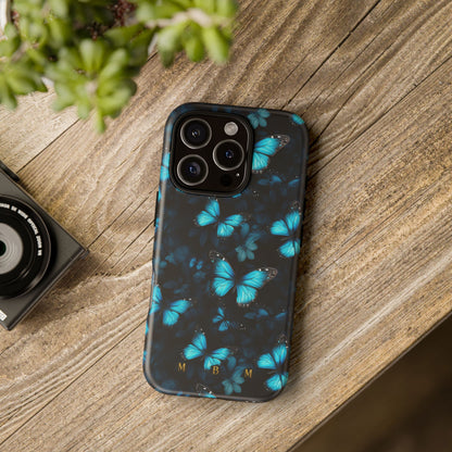 Blue Butterflies iPhone Tough Case