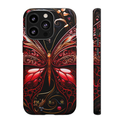 Red Butterfly iPhone Tough Case