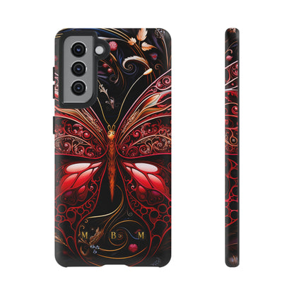Red Butterfly Samsung Galaxy S Tough Case