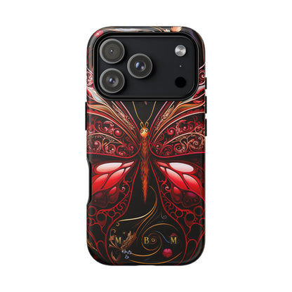 Red Butterfly iPhone Tough Case