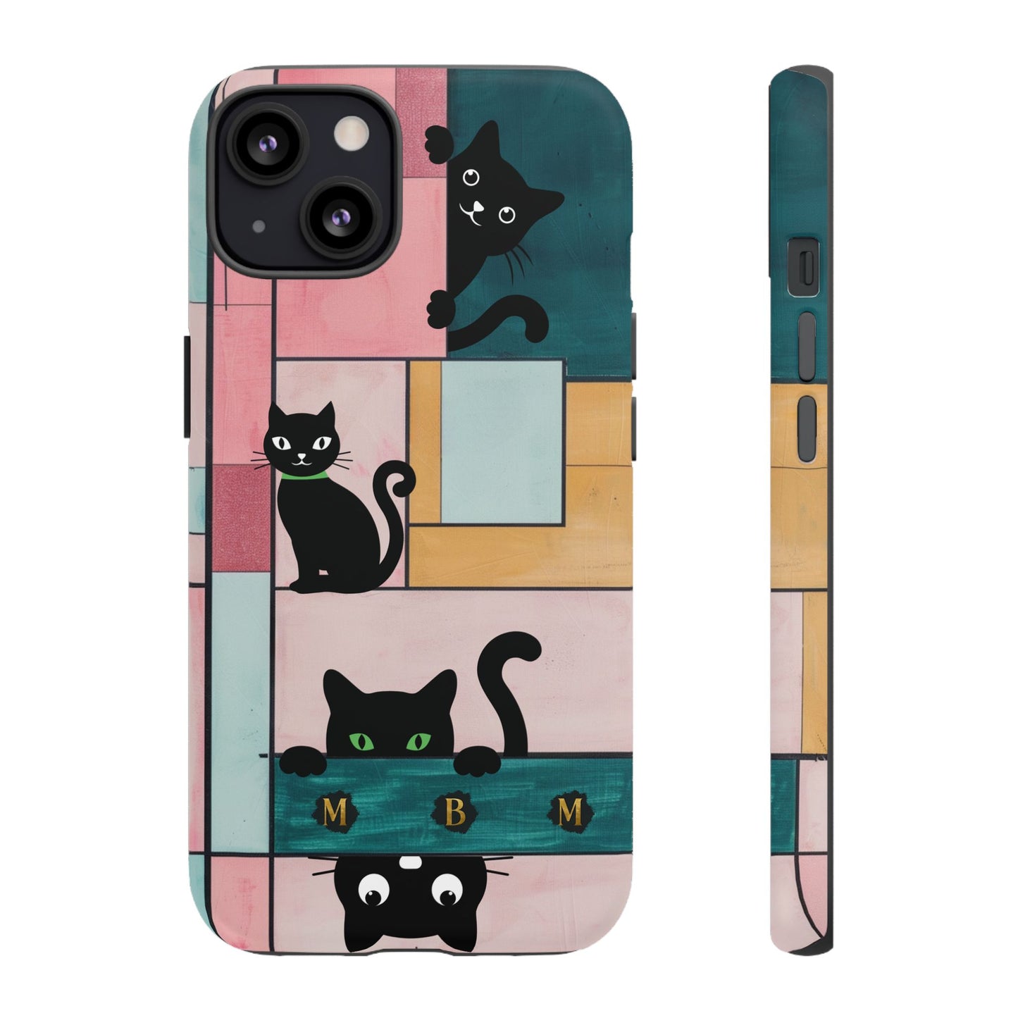 Block Cats iPhone Tough Case