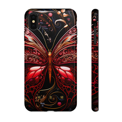Red Butterfly iPhone Tough Case