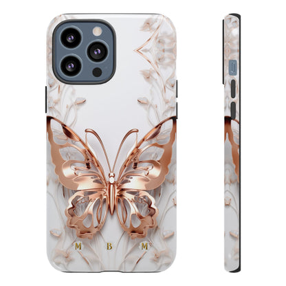 Rose Gold Butterfly iPhone Case