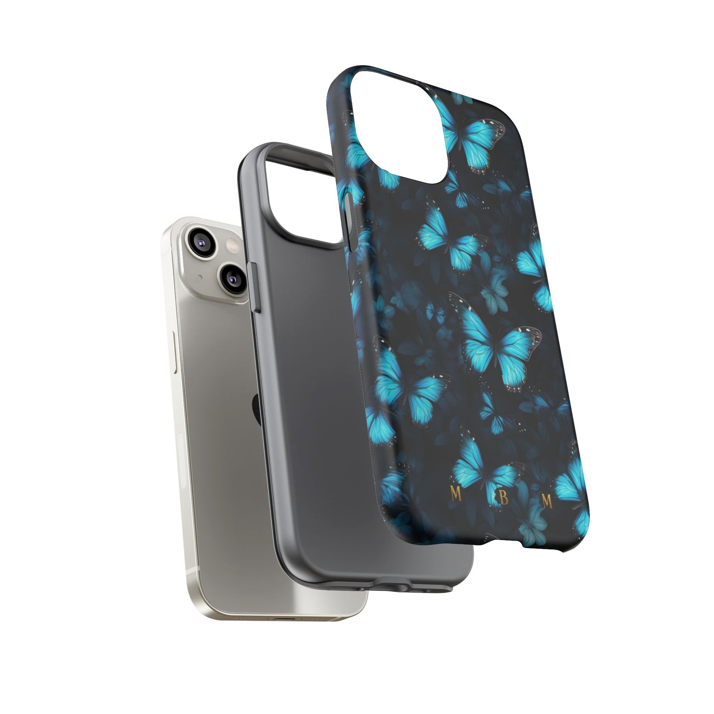 Blue Butterflies iPhone Tough Case