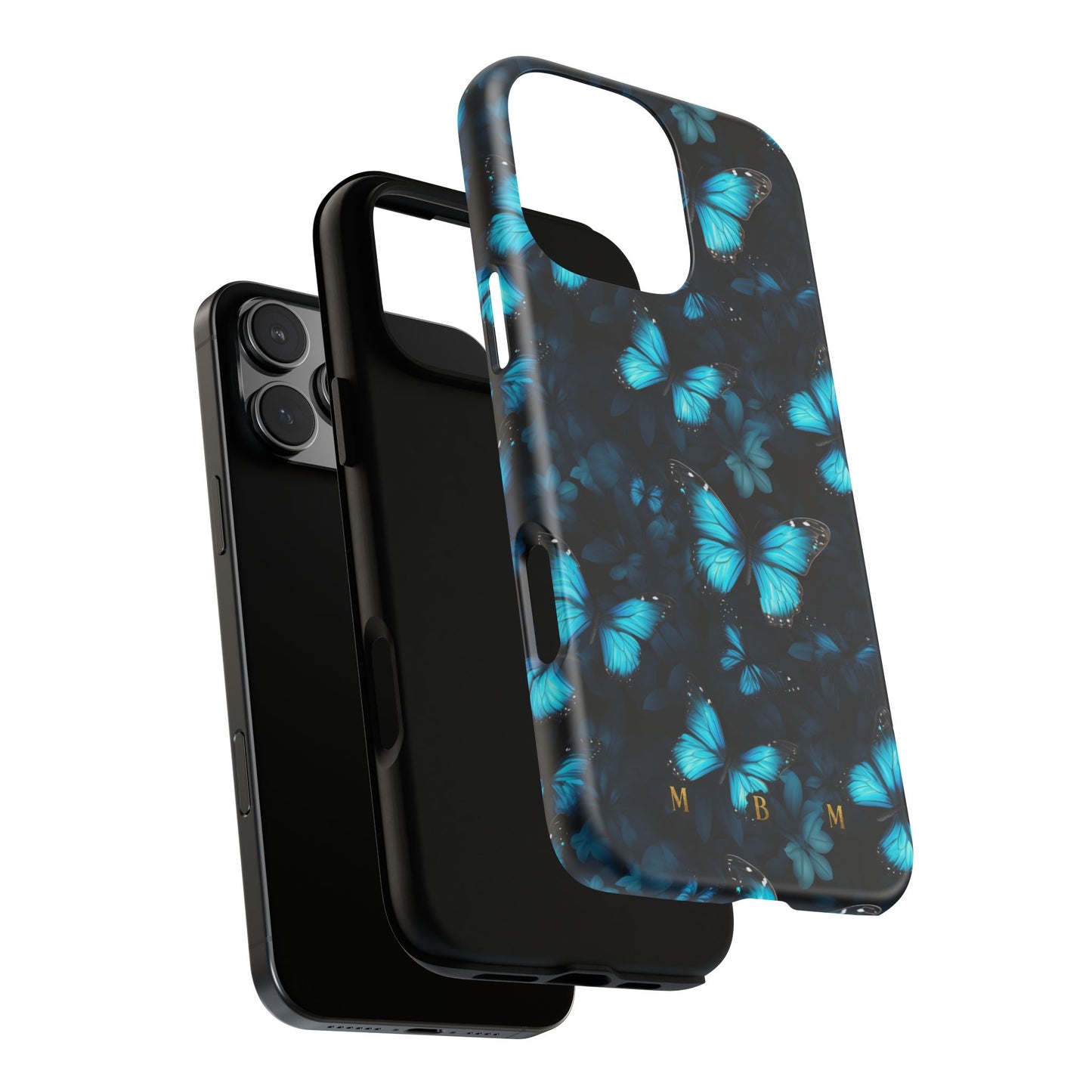 Blue Butterflies iPhone Tough Case
