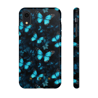 Blue Butterflies iPhone Tough Case