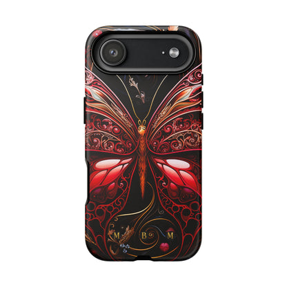 Red Butterfly iPhone Tough Case