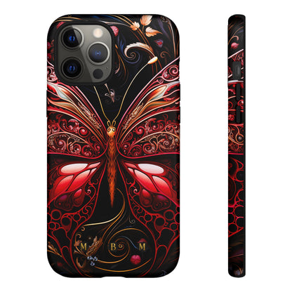 Red Butterfly iPhone Tough Case