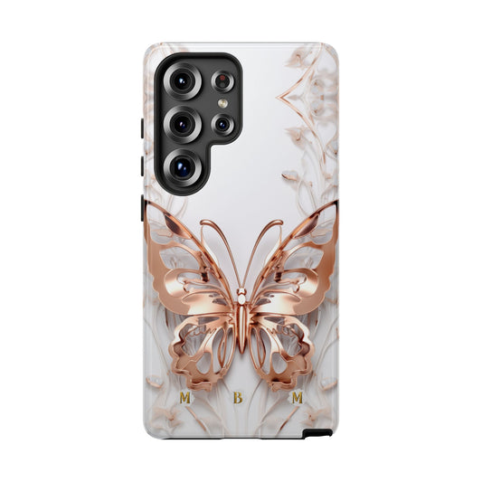 Rose Gold Butterfly Samsung Galaxy S Tough Case