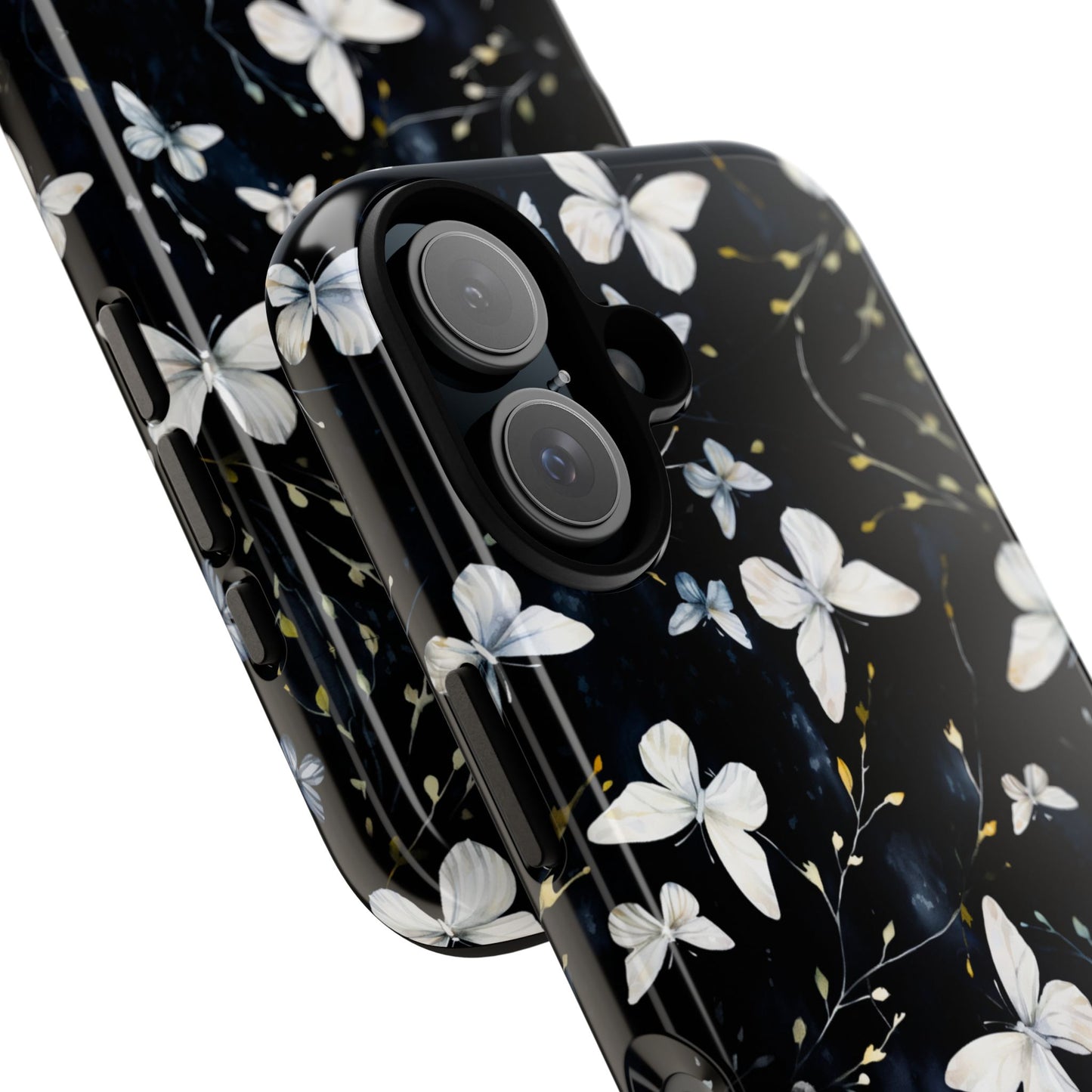 White Butterflies iPhone Tough Case