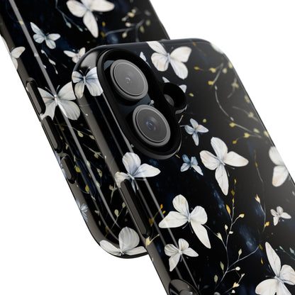White Butterflies iPhone Tough Case