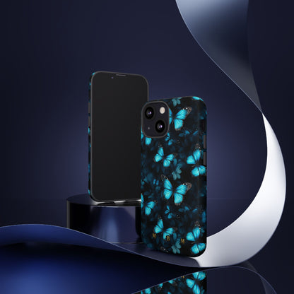Blue Butterflies iPhone Tough Case