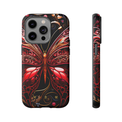 Red Butterfly iPhone Tough Case