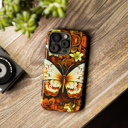 Vintage Orange iPhone Tough Case