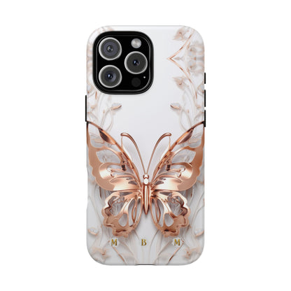 Rose Gold Butterfly iPhone Case