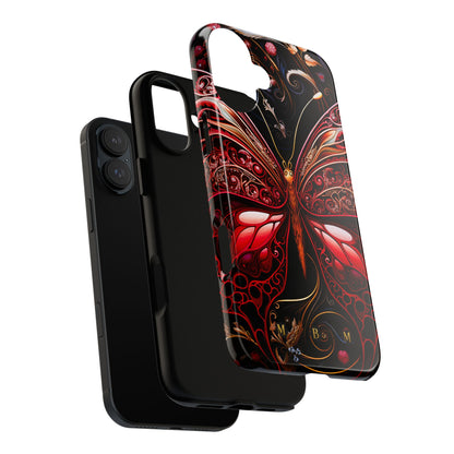 Red Butterfly iPhone Tough Case