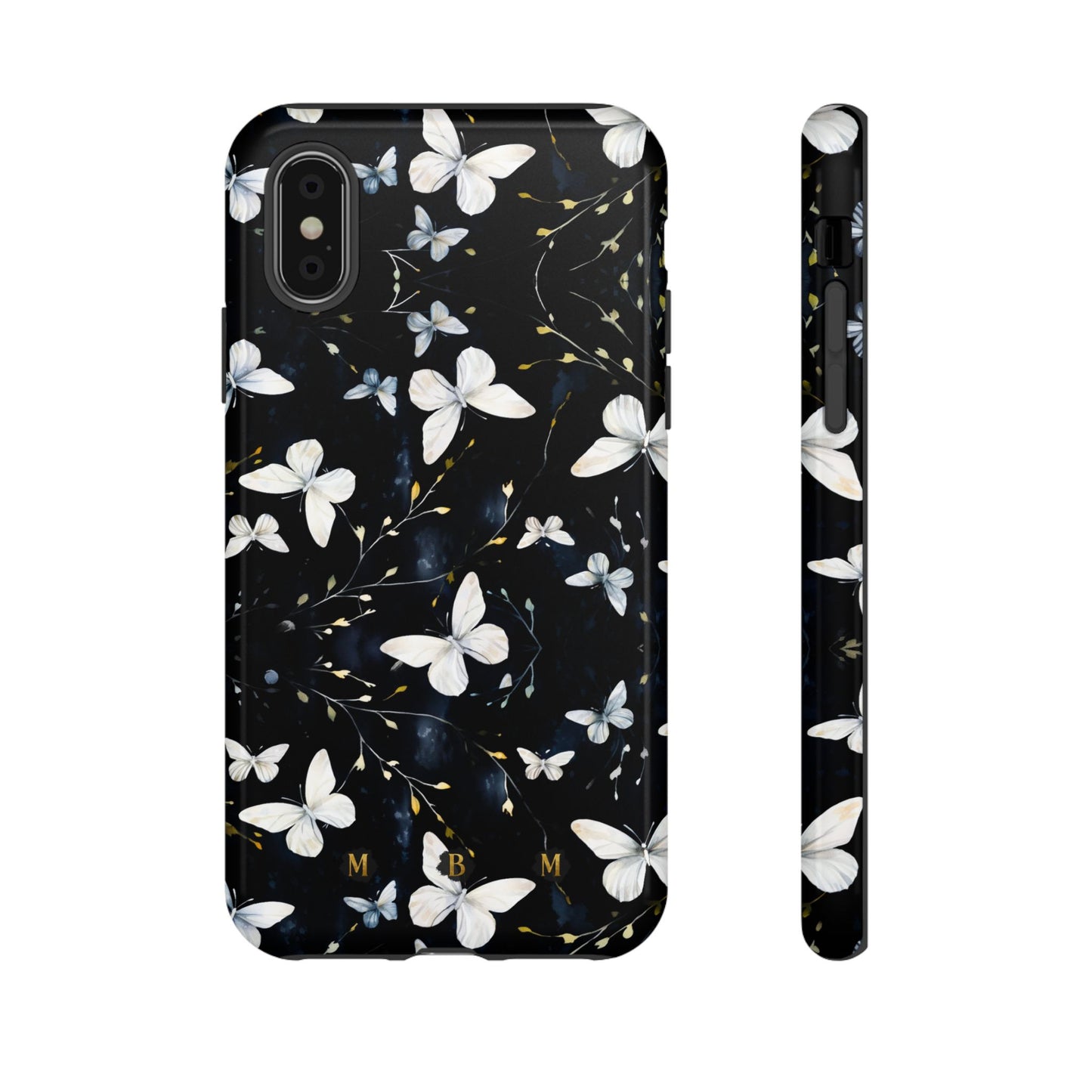 White Butterflies iPhone Tough Case