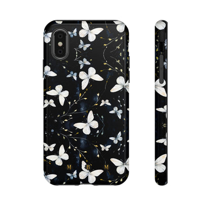 White Butterflies iPhone Tough Case