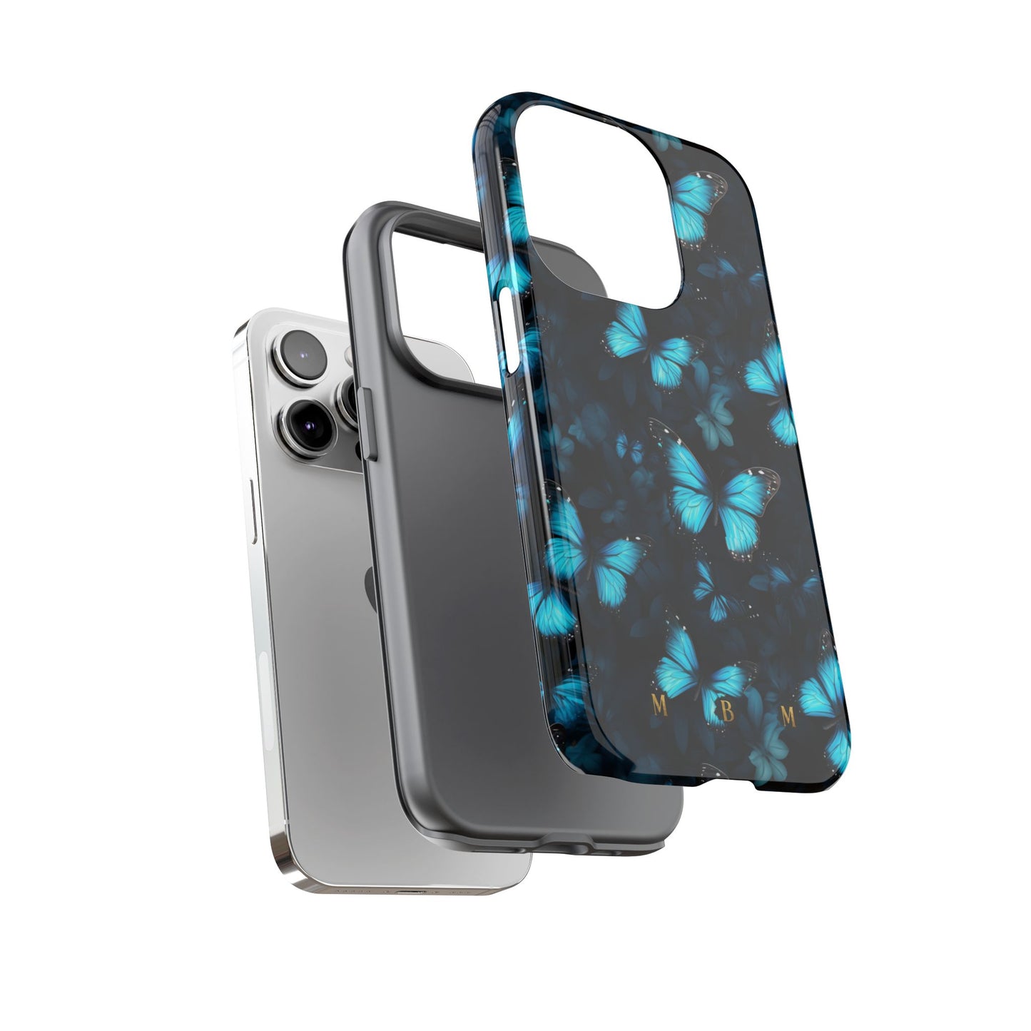 Blue Butterflies iPhone Tough Case