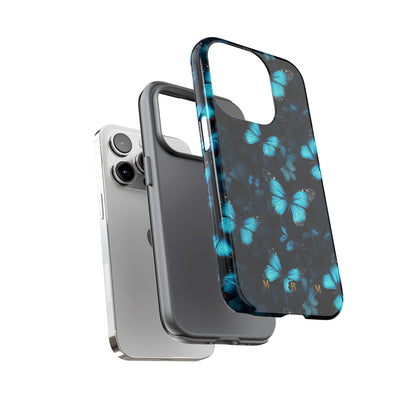 Blue Butterflies iPhone Tough Case