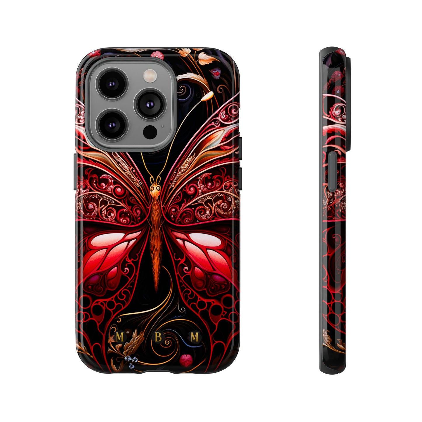 Red Butterfly iPhone Tough Case