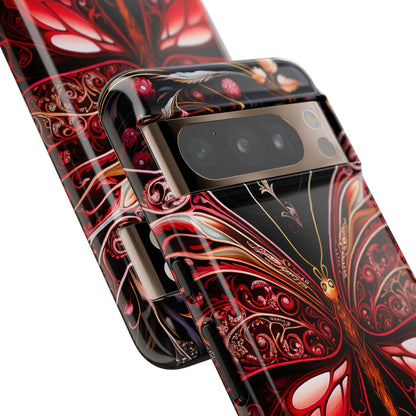 Red Butterfly Google Pixel Tough Case