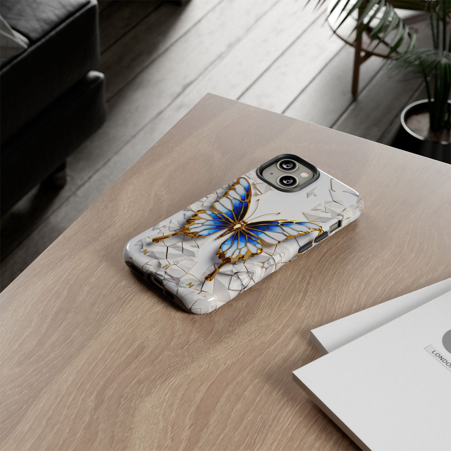 Sapphire Butterfly iPhone Tough Case