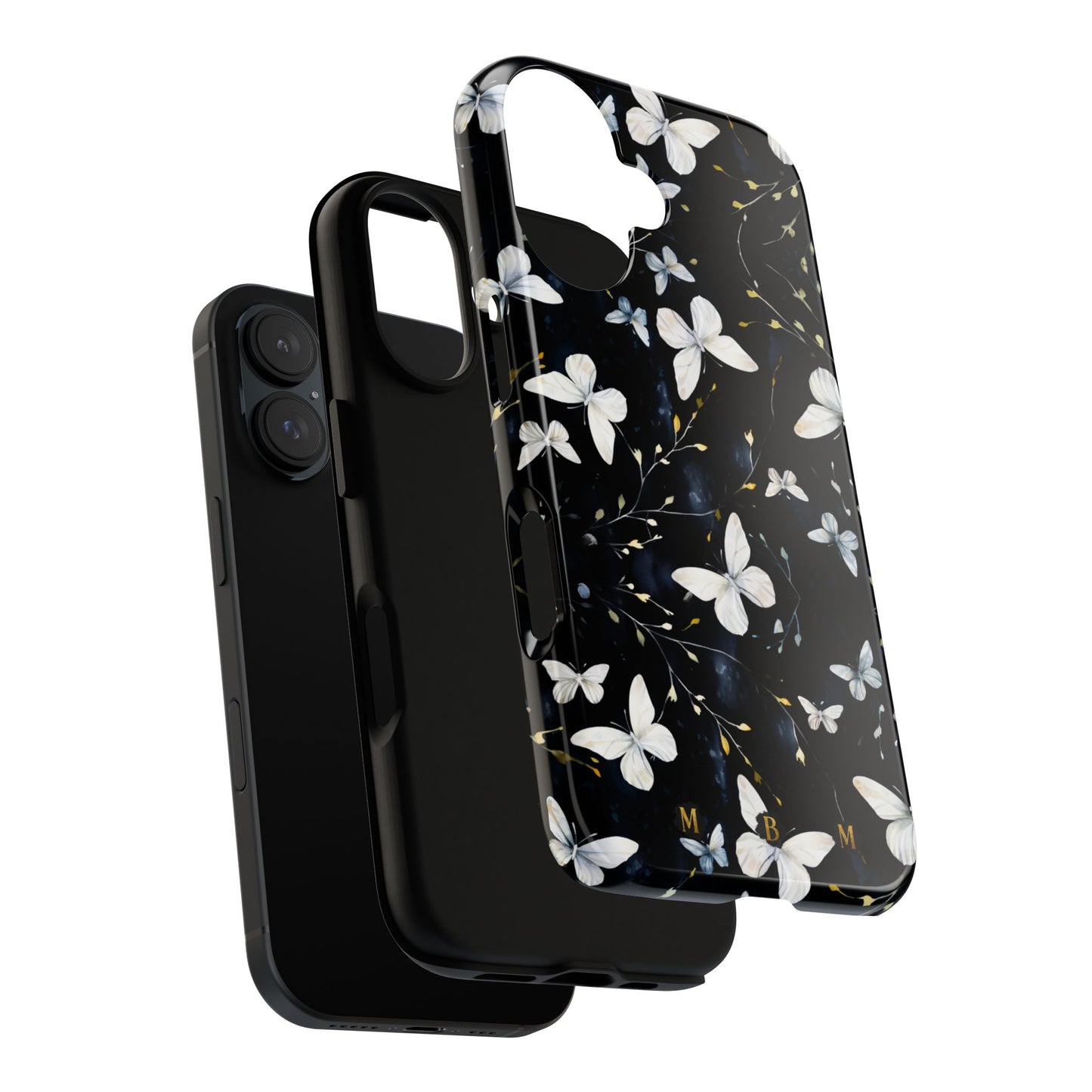 White Butterflies iPhone Tough Case