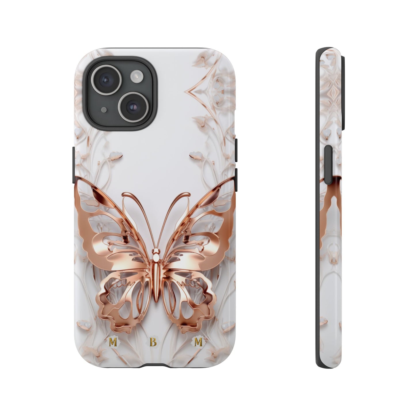 Rose Gold Butterfly iPhone Case