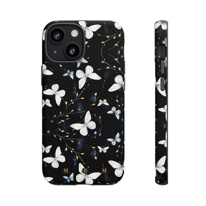 White Butterflies iPhone Tough Case
