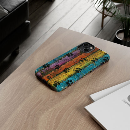 Rainbow Paws iPhone Case