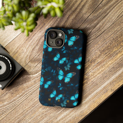Blue Butterflies iPhone Tough Case