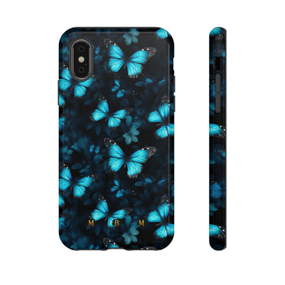 Blue Butterflies iPhone Tough Case